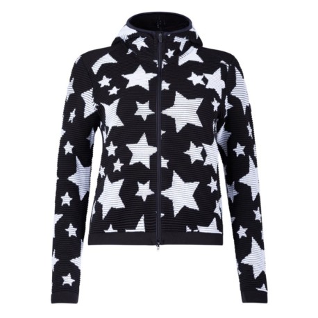 Newland Maglia Sci Pic Blanc Full Zip Nero Bianco Donna