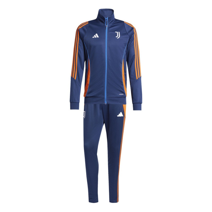 ADIDAS Tuta Calcio Juve Training Blu Arancio Uomo