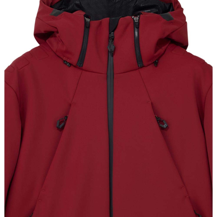 Ea7 Giacca Sci Ski Pure Soft Shell Bordeaux Uomo
