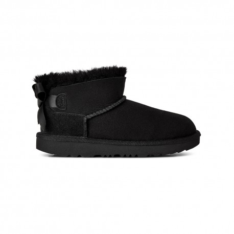 Ugg Ultra Mini Bailey Bow Nero - Stivaletti Bambina