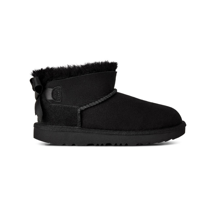 Ugg Ultra Mini Bailey Bow Nero - Stivaletti Bambina
