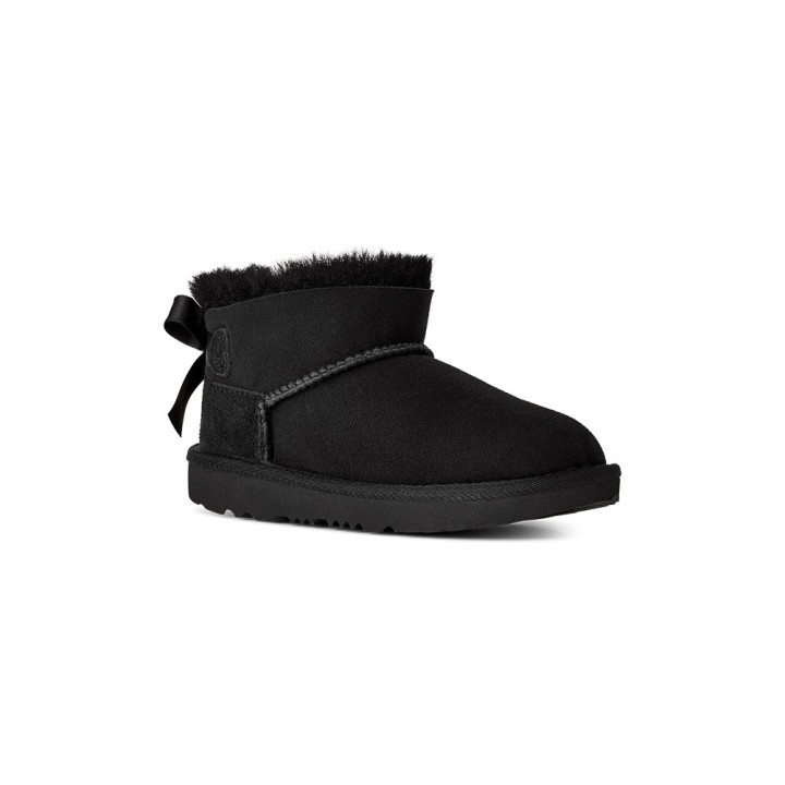 Ugg Ultra Mini Bailey Bow Nero - Stivaletti Bambina