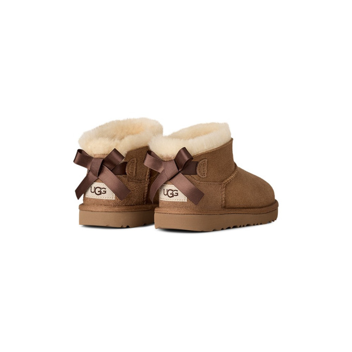 Ugg Ultra Mini Bailey Bow Chestnut - Stivaletti Bambina