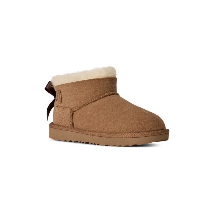 Ugg Ultra Mini Bailey Bow Chestnut - Stivaletti Bambina