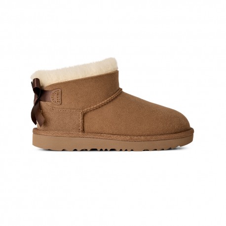 Ugg Ultra Mini Bailey Bow Chestnut - Stivaletti Bambina