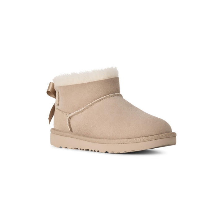 Ugg Ultra Mini Bailey Bow Sand - Stivaletti Bambina