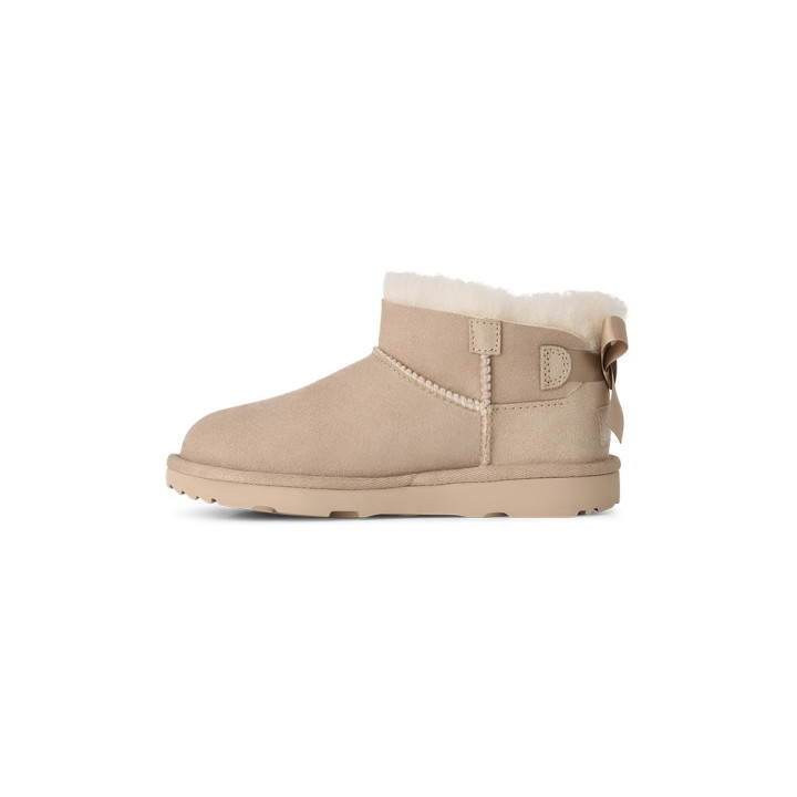 Ugg Ultra Mini Bailey Bow Sand - Stivaletti Bambina