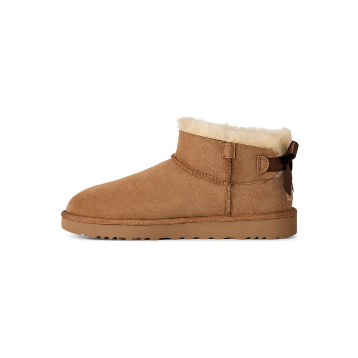 Ugg Ultra Mini Bailey Bow Chestnut - Stivaletti Donna