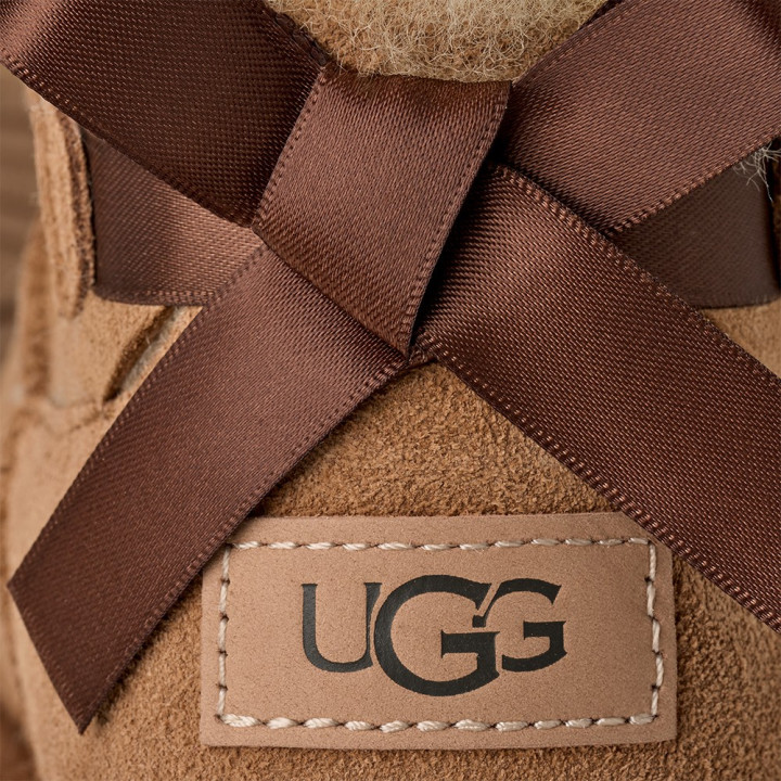 Ugg Ultra Mini Bailey Bow Chestnut - Stivaletti Donna