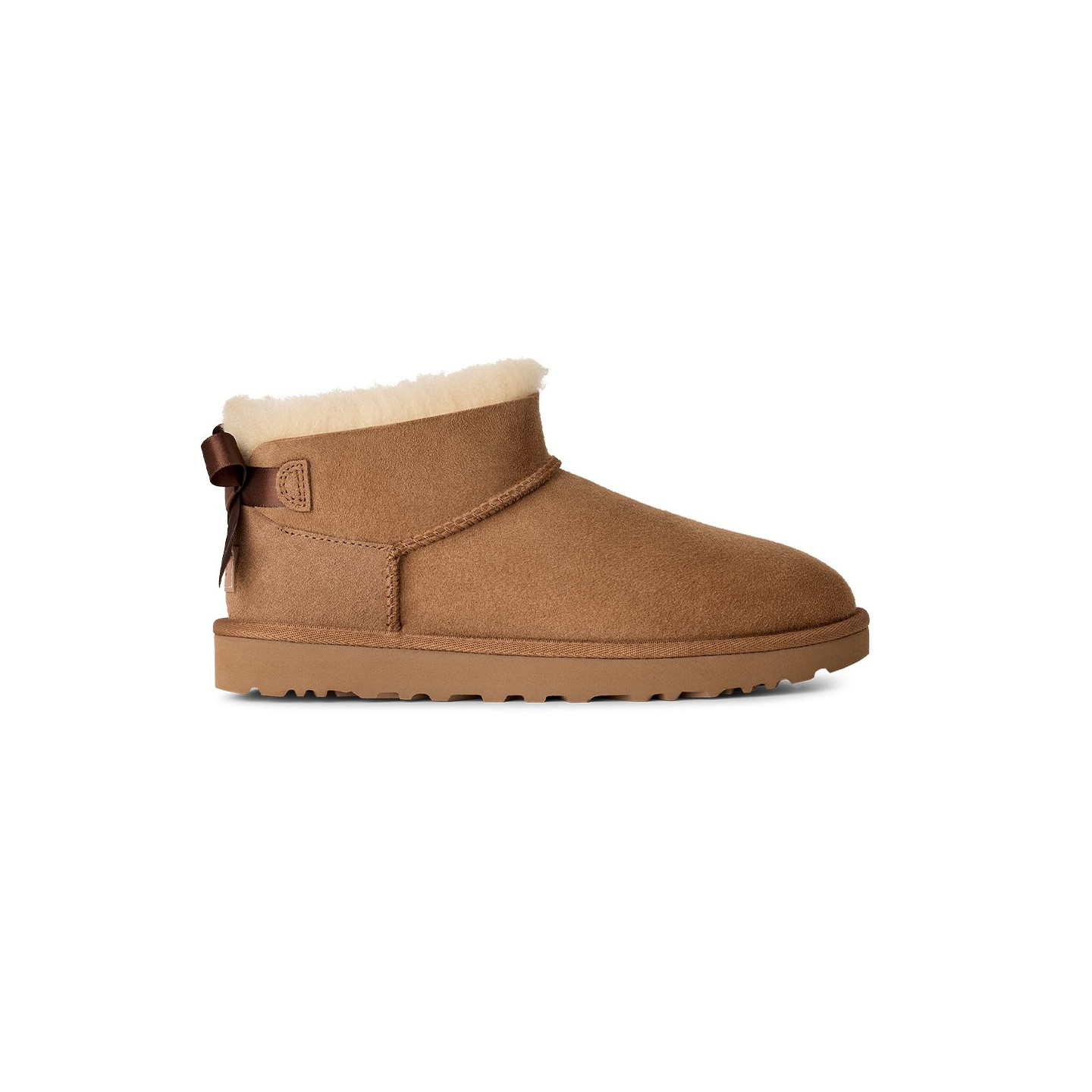Ugg Ultra Mini Bailey Bow Chestnut - Stivaletti Donna EUR 38