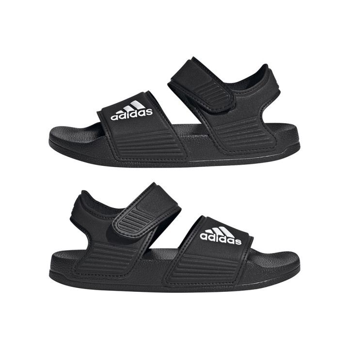 ADIDAS Adilette Gs Nero Bianco - Sandalo Bambino