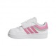 ADIDAS Hoops 4.0 Td Bianco Rosa - Sneakers Bambina