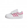 ADIDAS Hoops 4.0 Td Bianco Rosa - Sneakers Bambina