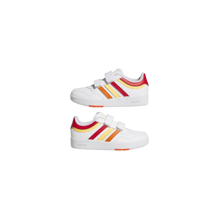 ADIDAS Hoops 4.0 Ps Bianco Rosso Arnacio - Sneakers Bambino
