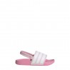 ADIDAS Adilette Estrap Ps Rosa Bianco - Ciabatta Bambina