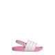 ADIDAS Adilette Estrap Ps Rosa Bianco - Ciabatta Bambina