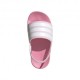 ADIDAS Adilette Estrap Ps Rosa Bianco - Ciabatta Bambina