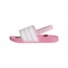 ADIDAS Adilette Estrap Ps Rosa Bianco - Ciabatta Bambina