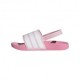 ADIDAS Adilette Estrap Ps Rosa Bianco - Ciabatta Bambina