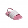ADIDAS Adilette Estrap Ps Rosa Bianco - Ciabatta Bambina