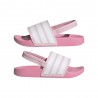 ADIDAS Adilette Estrap Ps Rosa Bianco - Ciabatta Bambina