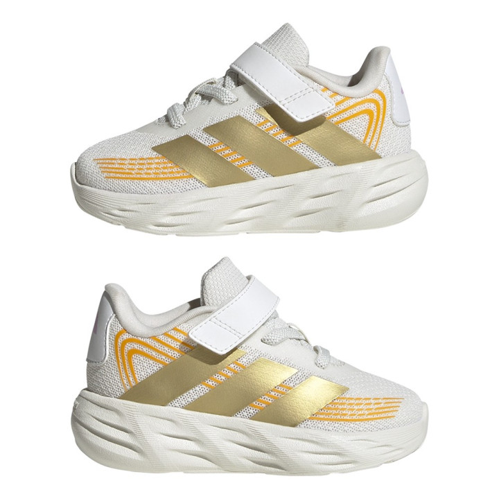 ADIDAS Galaxy 8 El Td Bianco Oro - Scarpe Da Ginnastica Bambina