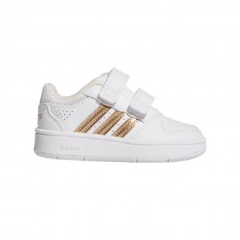 ADIDAS Hoops Classic Cf Td Bianco Oro - Sneakers Bambina