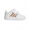 ADIDAS Hoops Classic Cf Td Bianco Oro - Sneakers Bambina