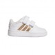 ADIDAS Hoops Classic Cf Td Bianco Oro - Sneakers Bambina
