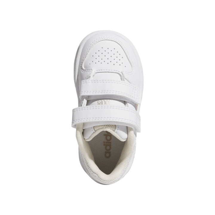 ADIDAS Hoops Classic Cf Td Bianco Oro - Sneakers Bambina