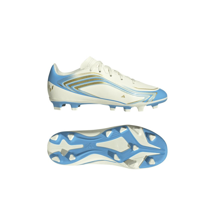ADIDAS F50 Messi Club Fg Mg Avorio Oro - Scarpe Da Calcio Bambino