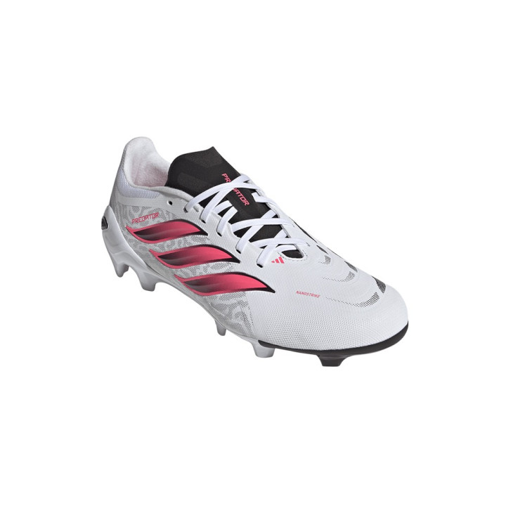 ADIDAS Predator League Fg Bianco Rosso - Scarpe Da Calcio Uomo