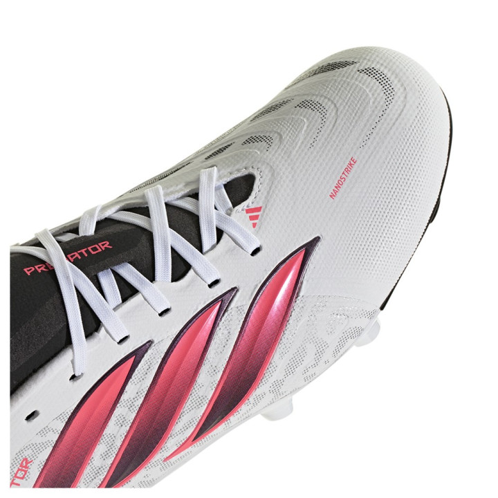 ADIDAS Predator League Fg Bianco Rosso - Scarpe Da Calcio Uomo