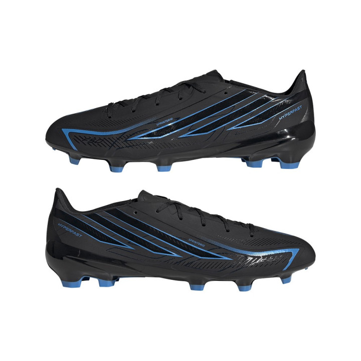 ADIDAS F50 Hyperfast League Fg Nero Azzurro - Scarpe Da Calcio Uomo