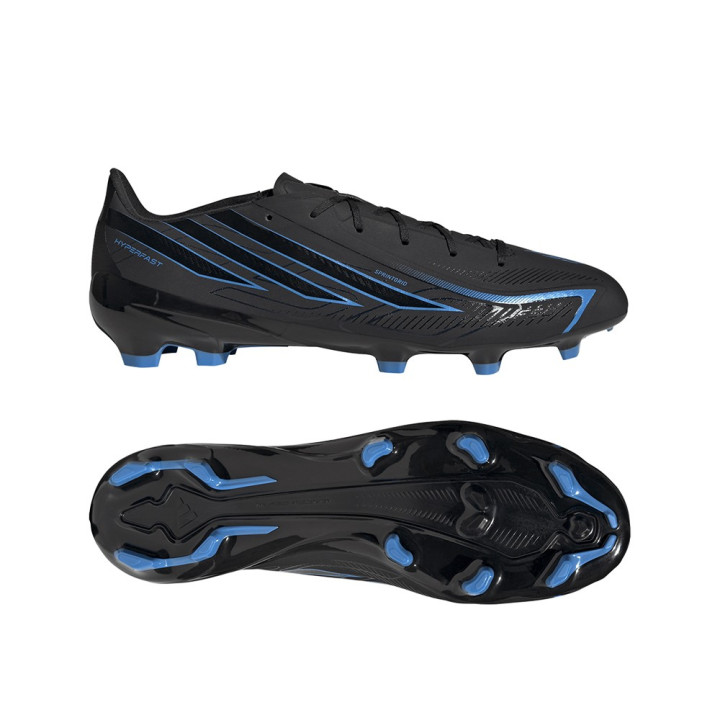 ADIDAS F50 Hyperfast League Fg Nero Azzurro - Scarpe Da Calcio Uomo
