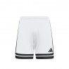 ADIDAS Pantaloncini Calcio Squadra 25 Bianco Nero Uomo
