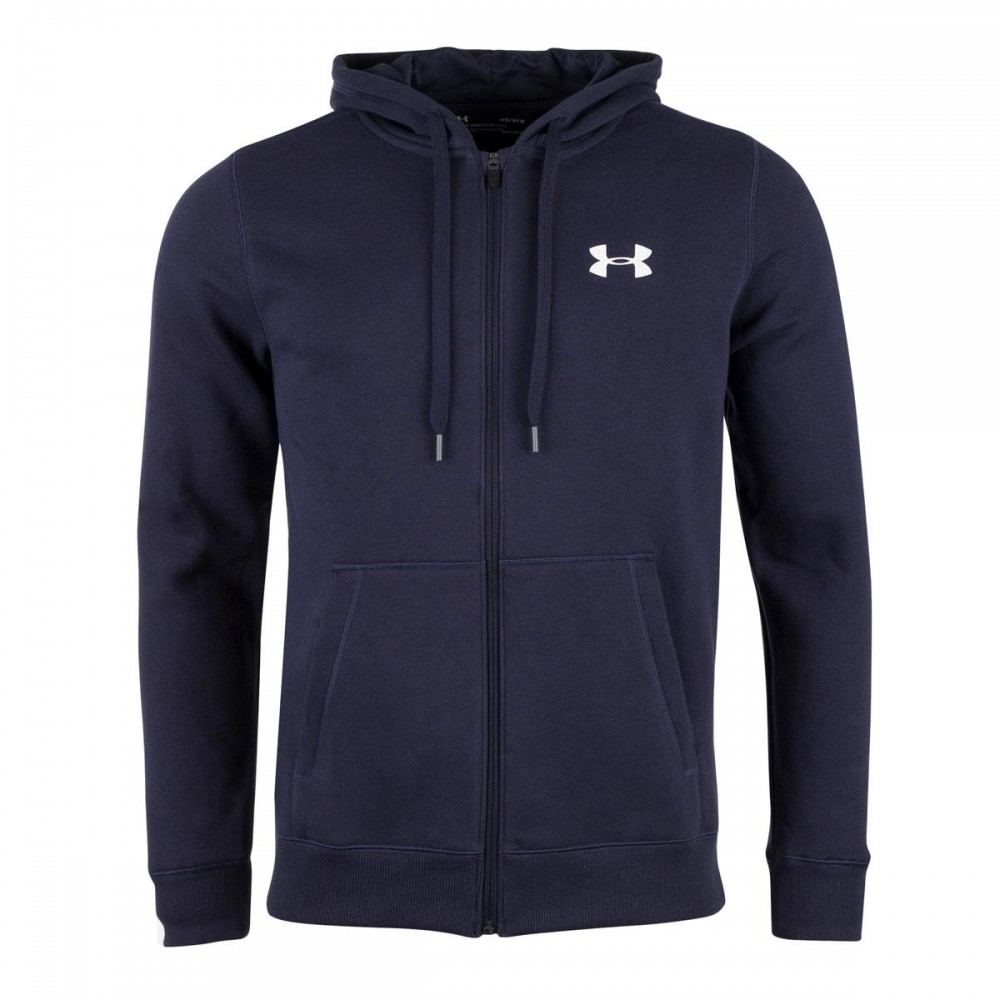 Under Armour Felpa Zip/Capp Blu XS