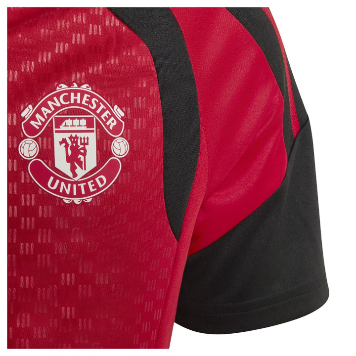 ADIDAS Maglia Maniche Corte Mufc Tr Rosso Nero Bambino