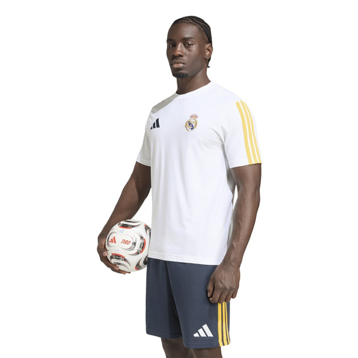 ADIDAS Maglia Maniche Corte Real Dna Bianco Giallo Uomo