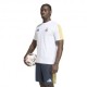 ADIDAS Maglia Maniche Corte Real Dna Bianco Giallo Uomo