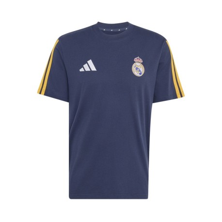 ADIDAS Maglia Maniche Corte Real Dna Navy Giallo Uomo
