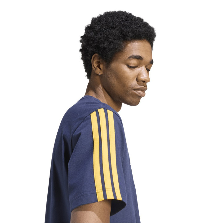 ADIDAS Maglia Maniche Corte Real Dna Navy Giallo Uomo