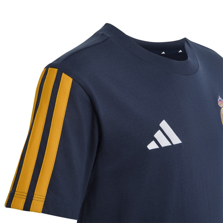 ADIDAS Maglia Maniche Corte Real Dna Navy Giallo Bambino