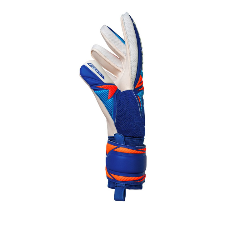 Reusch Guanti Calcio Attrakt Advance Blu Bianco Arancio Uomo