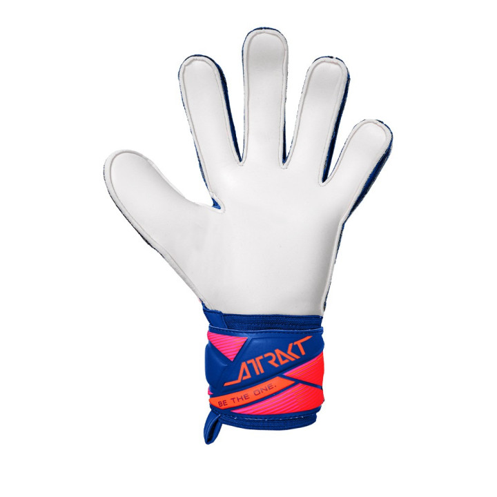 Reusch Guanti Calcio Attrakt Solid Blu Bianco Arancio Uomo