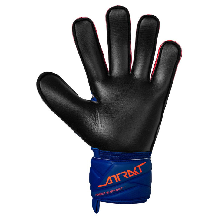 Reusch Guanti Calcio Attrakt Infinity Finger Support Blu Arancio Nero Uomo