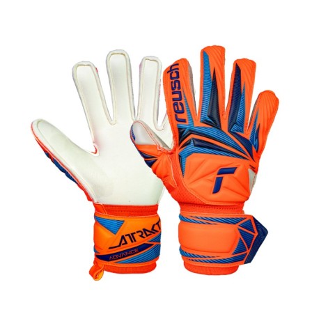 Reusch Guanti Calcio Attrakt Advance Arancio Blu Bambino