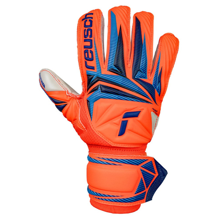 Reusch Guanti Calcio Attrakt Advance Arancio Blu Bambino