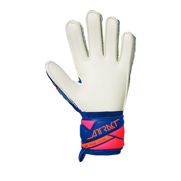 Reusch Guanti Calcio Attrakt Advance Blu Bianco Arancio Bambino