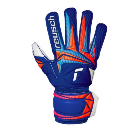 Reusch Guanti Calcio Attrakt Advance Blu Bianco Arancio Bambino